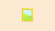 Lo-fi pixel art of a gold-framed painting of green hills with lavender wildflowers and a blue sky